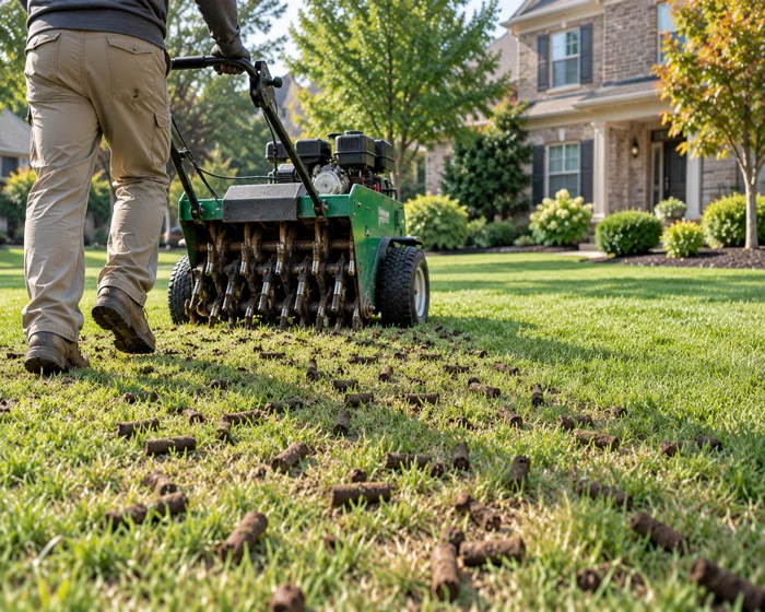 Aeration & Overseeding by Maye Enterprise Lawn Care